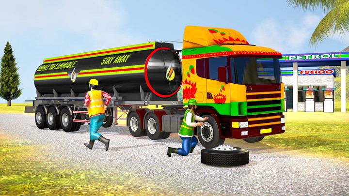 Oil Tanker Truck Driving Games Ảnh chụp màn hình trò chơi