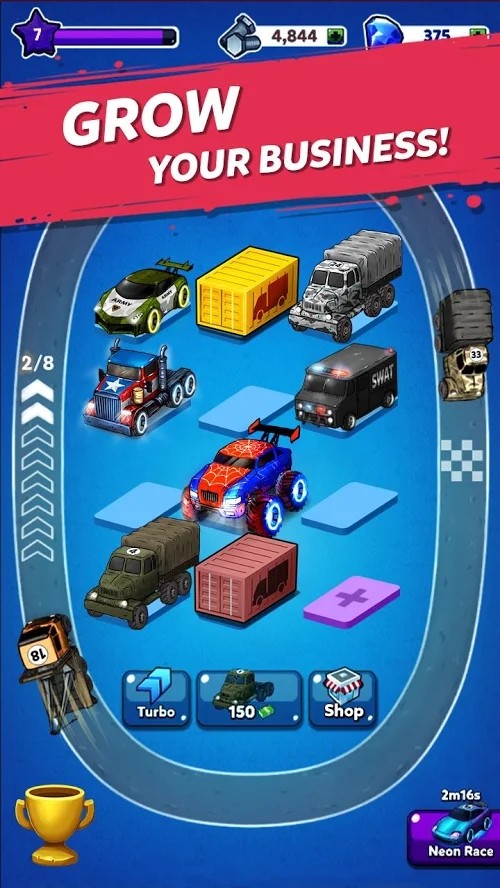 Merge Truck: Monster Truck(MOD) screenshot