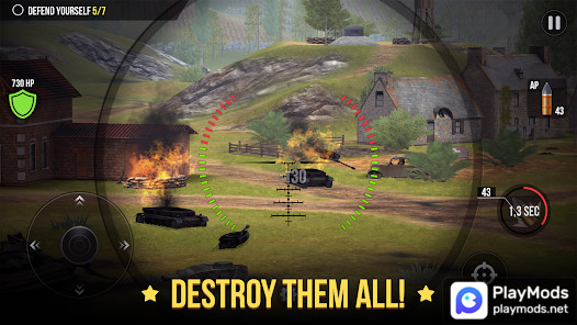 World of Artillery: Cannon‏(أموال غير محدودة) screenshot image 4