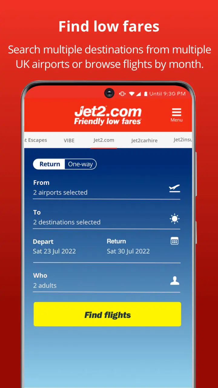 Chat jet2 live SMS Service