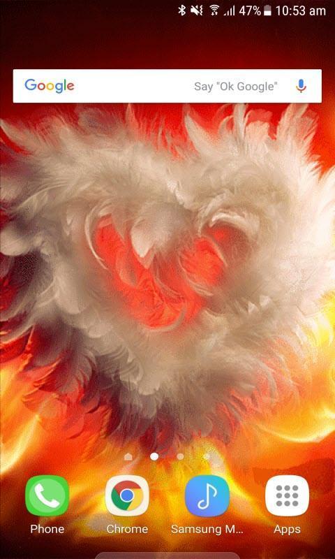 Fiery Wings Heart LWP