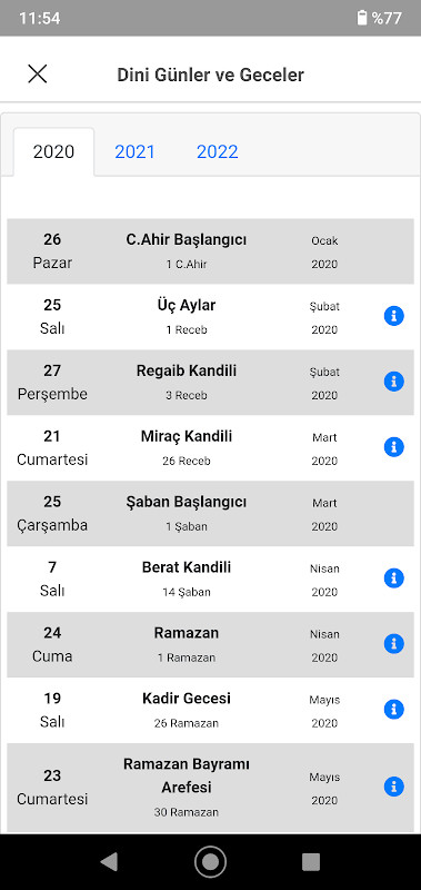 Diyanet Namaz Vaktim‏