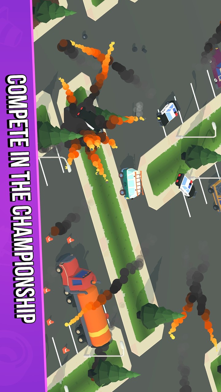 Smash racing: drive from cops, make an epic crash!(Paid for free) screenshot