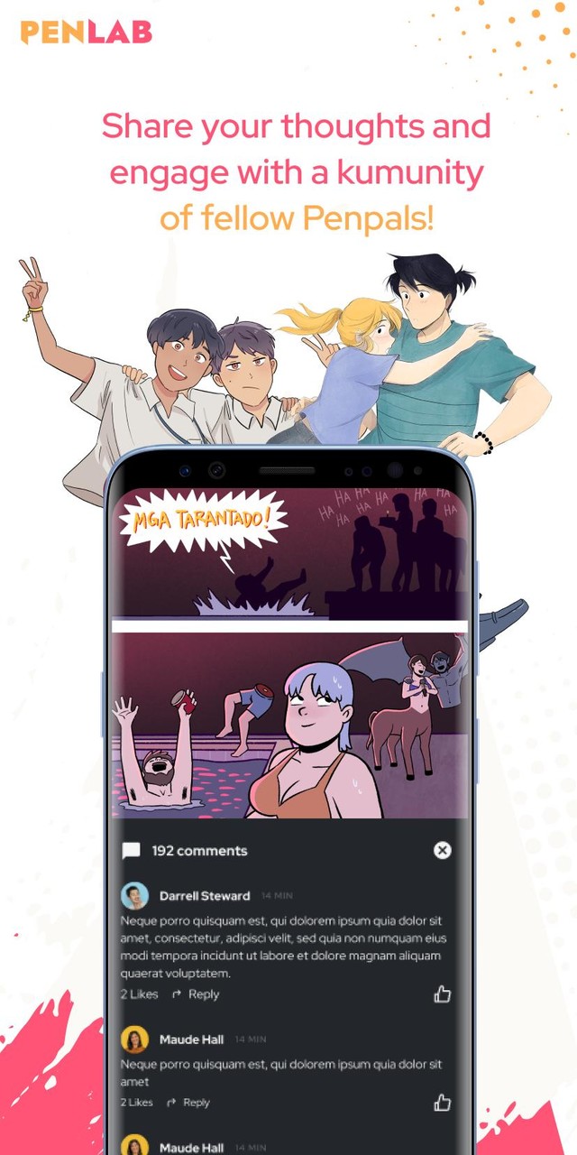 Penlab - Comics Manga Webtoons Ảnh chụp màn hình trò chơi
