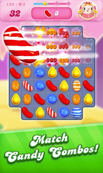 Candy Crush Saga(Sự sống vĩnh cửu) screenshot image 2 Ảnh chụp màn hình trò chơi