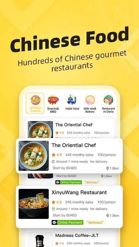 ComeCome-Chinese Food Delivery