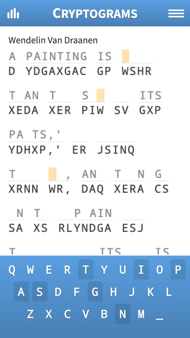 Cryptogram · Puzzle Quotes Ảnh chụp màn hình trò chơi