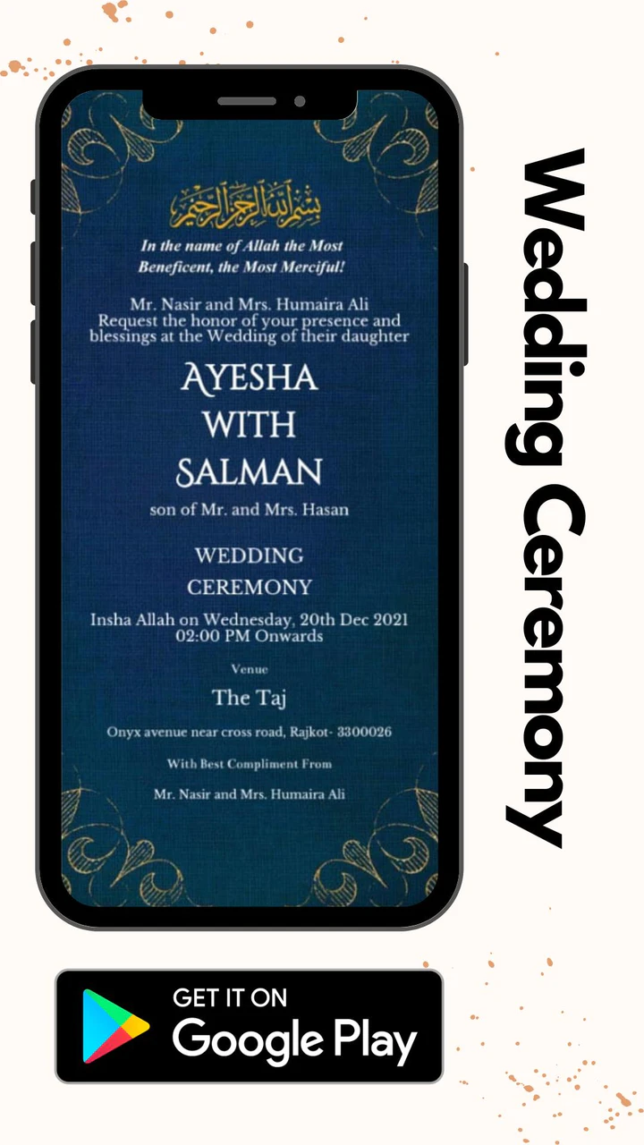 Download Muslim Wedding Card Maker MOD APK v1.4.7 for Android