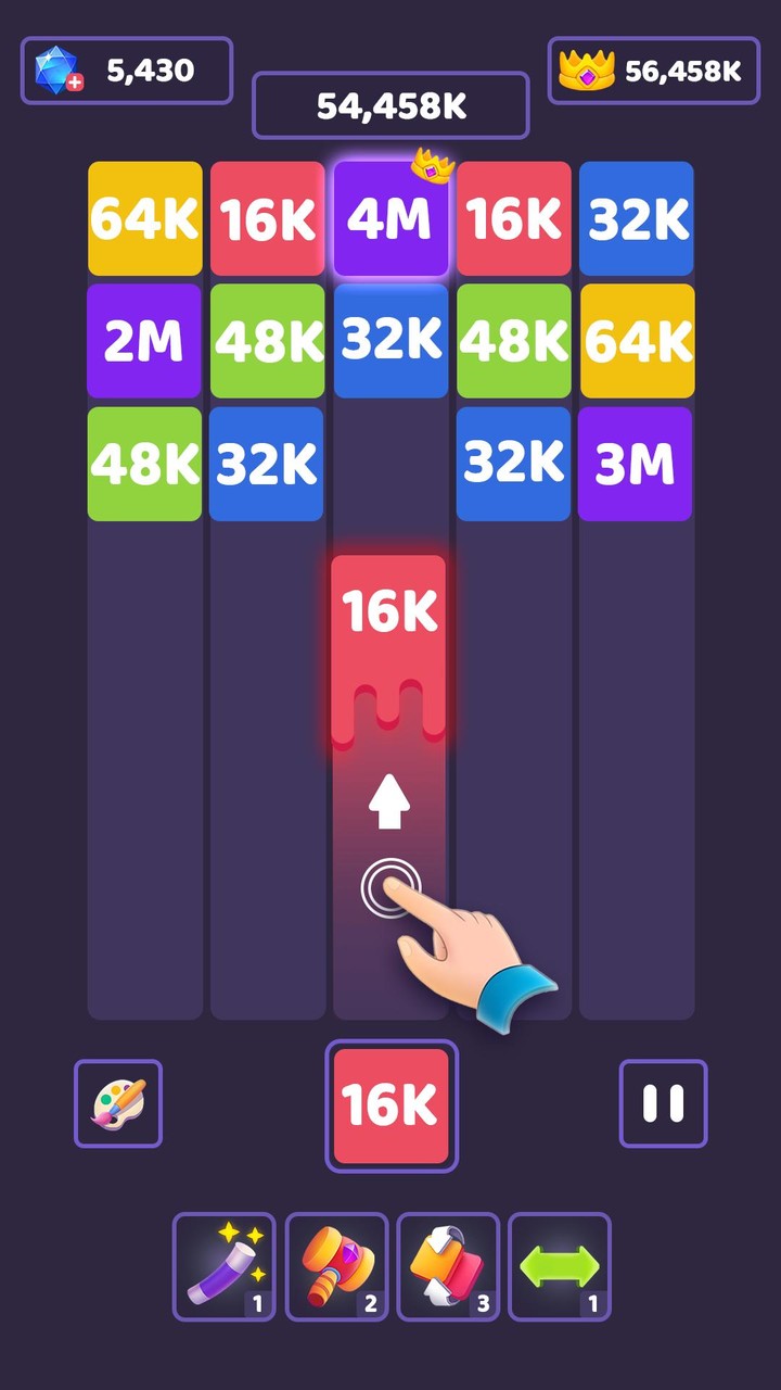 Merge Block Number Puzzle Game_modkill.com