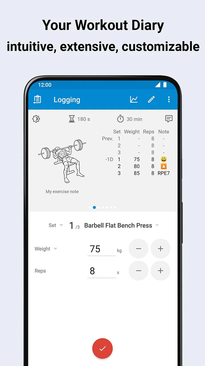 Laden Sie Trainingstagebuch & GymTracker MOD APK v10.6.1 (Gegen) für  Android herunter
