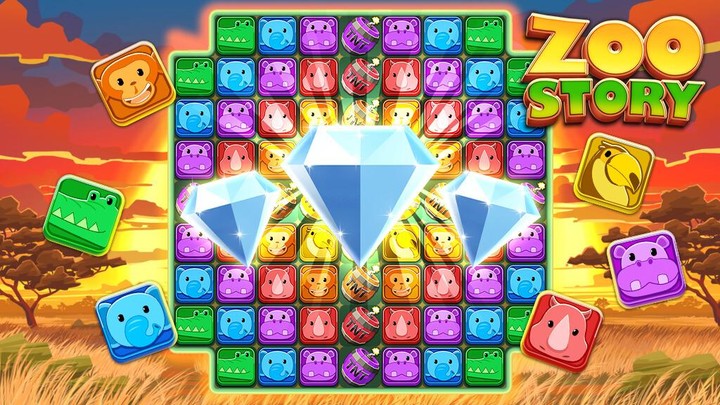 Zoo Story : Match-3 Game‏