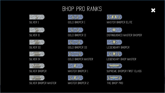 bhop pro(lots of gold coins ) screenshot