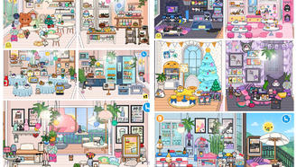 Shanqiu's villa on the second floor(Modern mansion) For Toca Life World Mods