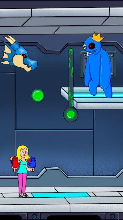 Rainbow Blue Monster Playtime(No ads) screenshot image 3