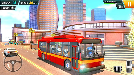 Stickman - Bus Driving Simulator 2019 Free(أموال غير محدودة) screenshot image 2