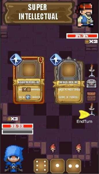 Dice Dungeon:Deck Building Roguelike Pixel_playmod.games