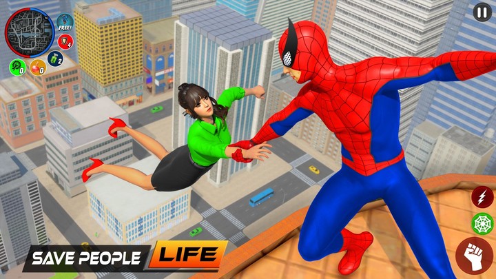 Spider Rope SuperHero Gangster_playmods.games