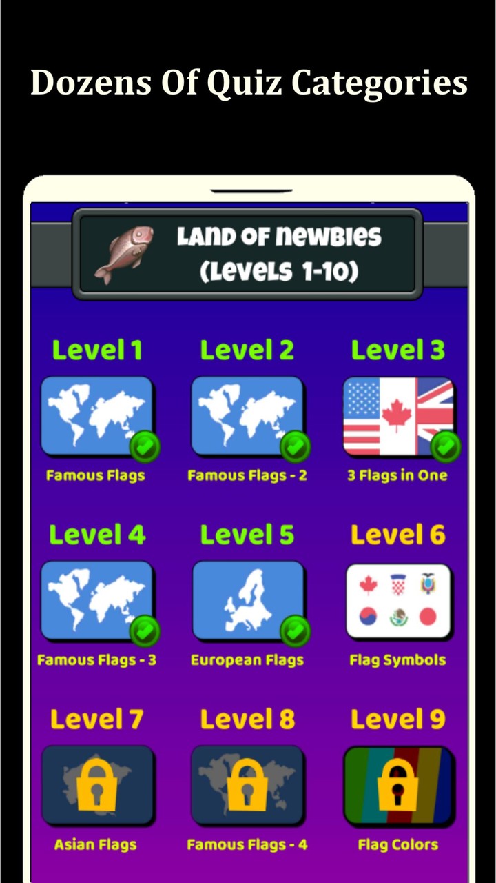 World Flags Quiz Game Ảnh chụp màn hình trò chơi