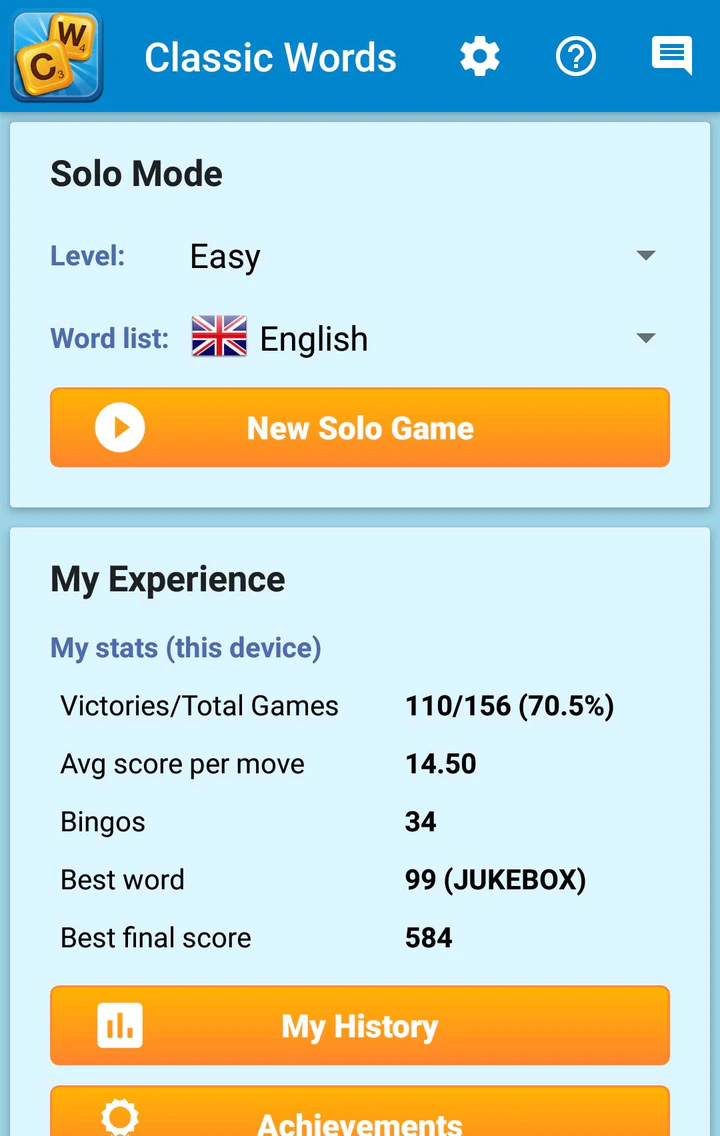 Download Classic Words Solo MOD APK v2.7.14 for Android