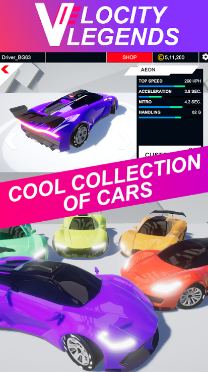 Velocity Legends - Crazy Car Action Racing Game(mod)