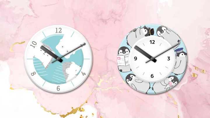 Analog clock widget ANIMALLIFE