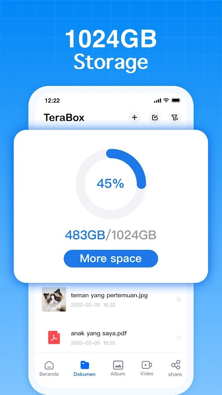 Terabox: облачное хранилище