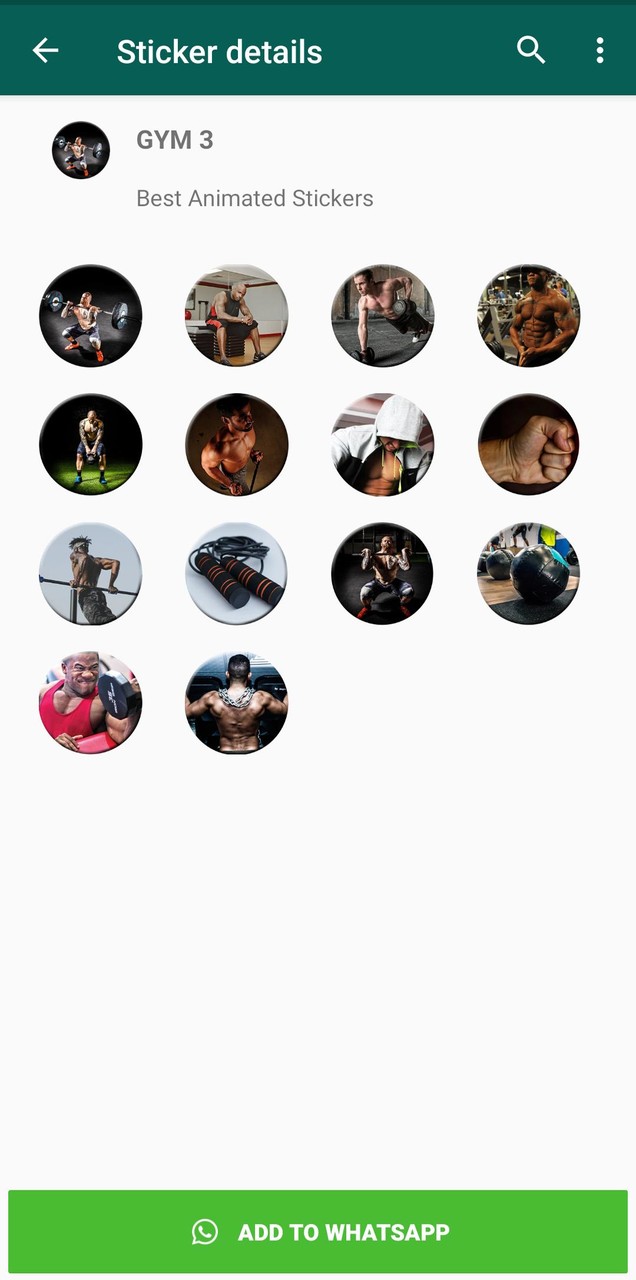 Gym Stickers for Whatsapp