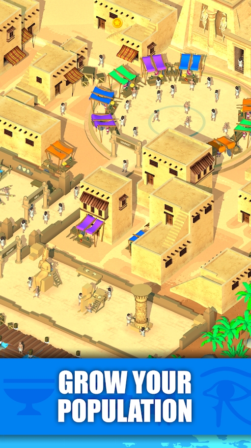 Idle Egypt Tycoon: Empire Game(A lot of stars, currency usage will increase)