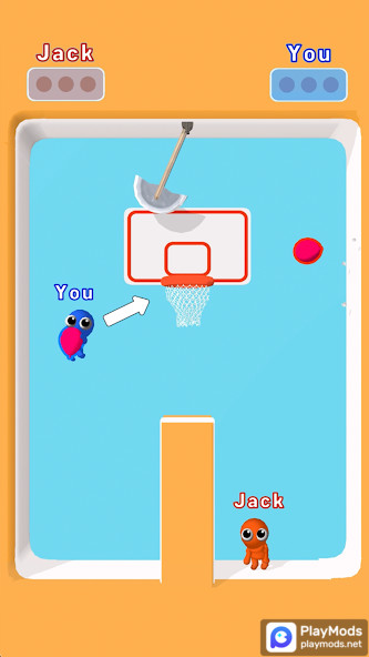 Basket Battle(Ad-free and rewarded) screenshot image 4_playmod.games