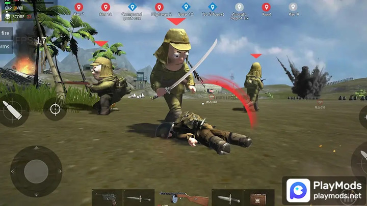 Pacifix War Iwo Jima:WW2 fps(No ads) screenshot image 4