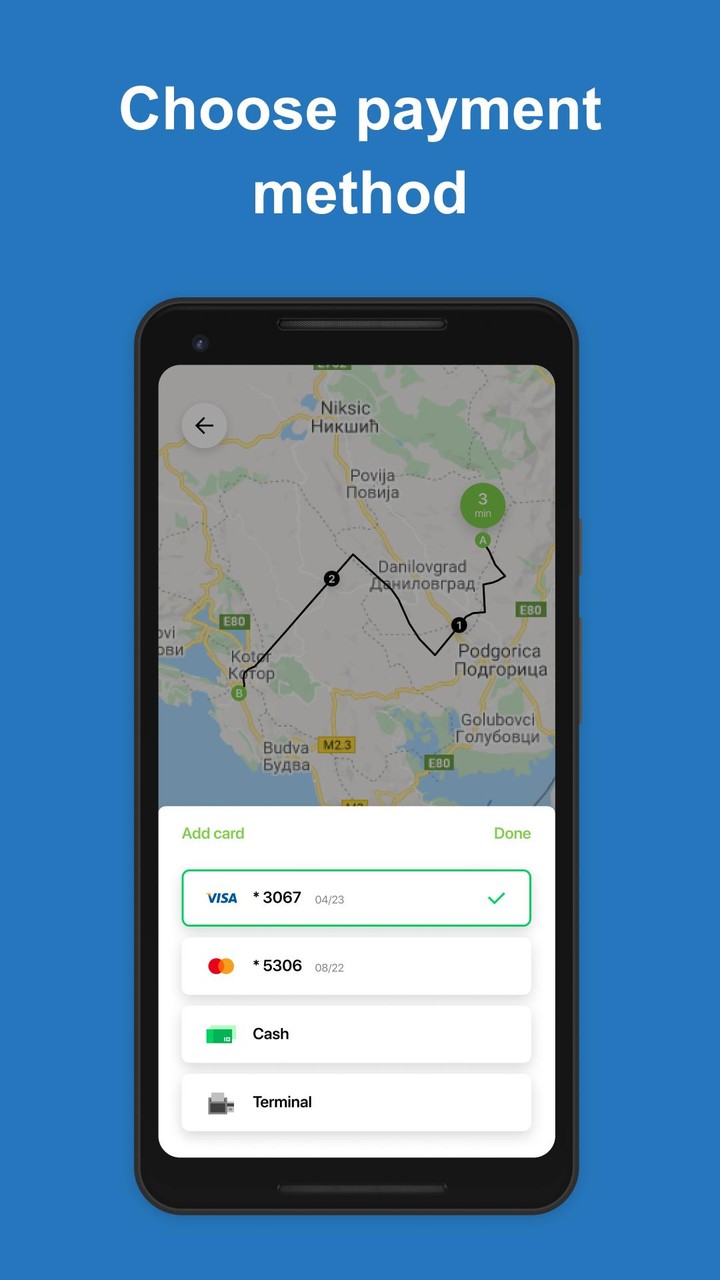 TeslaGoApp: electric car rides in Montenegro
