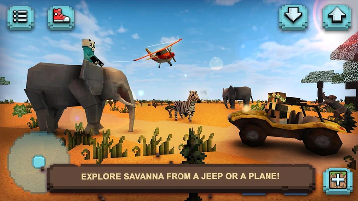 تنزيل Savanna Safari Craft: Animals MOD APK v  (عصري) لنظام Android