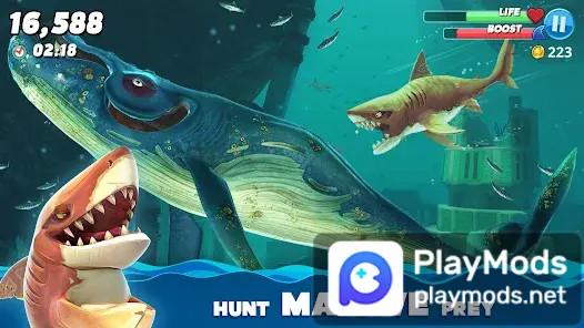 Hungry Shark World(Unlimited Money) screenshot image 1_playmods.games