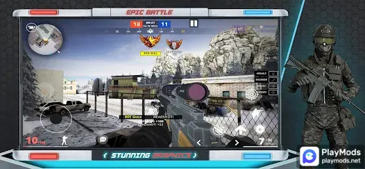 Epic Battle: CS GO Mobile Game‏(رصاصات غير محدودة) screenshot image 5