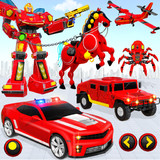 Muscle Car Robot Car Game_playmods.net