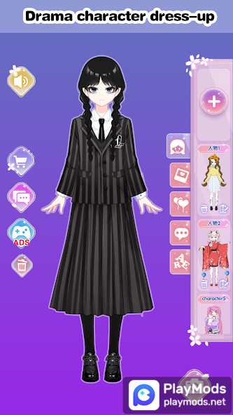 Vlinder Princess Dress up game(فتح جميع الأزياء) screenshot image 1