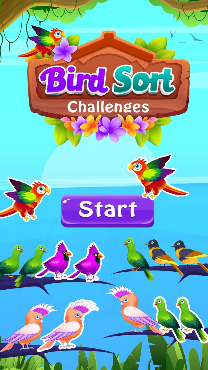 Color Bird Sort Puzzle Games Ảnh chụp màn hình trò chơi