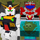 Minecraft gundam armor warriors mods(new mods)闃垮銇睉浣?_playmods.games