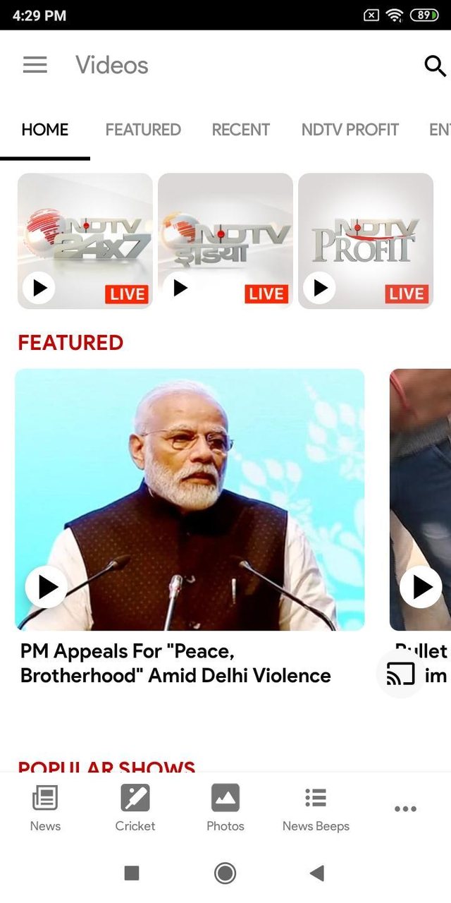 NDTV News(Premium Unlocked) screenshot image 1_playmod.games