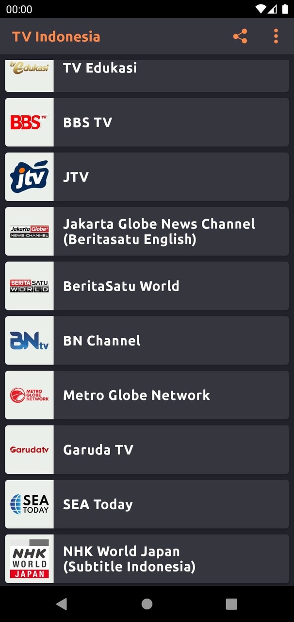 TV Indonesia Live Streaming Ảnh chụp màn hình trò chơi
