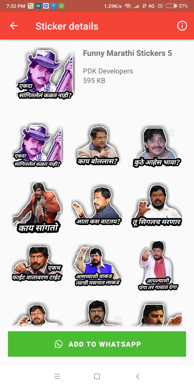 Download Marathi Funny Stickers MOD APK  for Android