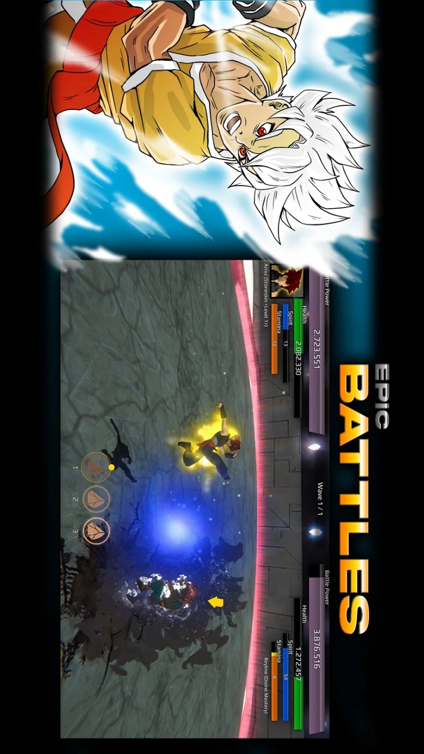 Burst To Power - Anime fighting action RPG(Unlimited Blue upgrade point)