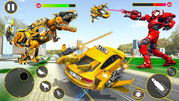 Flying Taxi Robot Transform 3D Ảnh chụp màn hình trò chơi