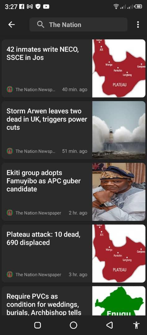 All Nigeria Newspapers