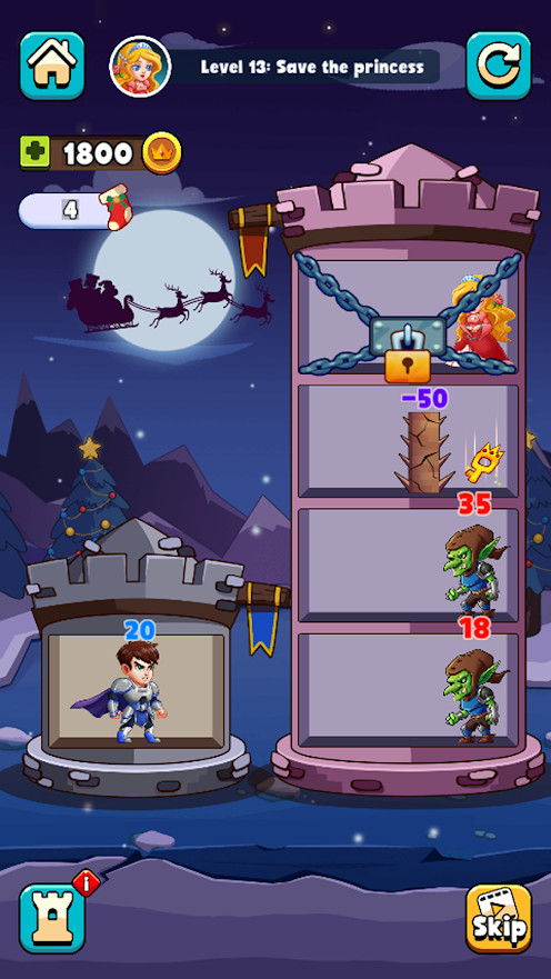 Hero Tower Wars - Merge Puzzle(Large gold coins) screenshot