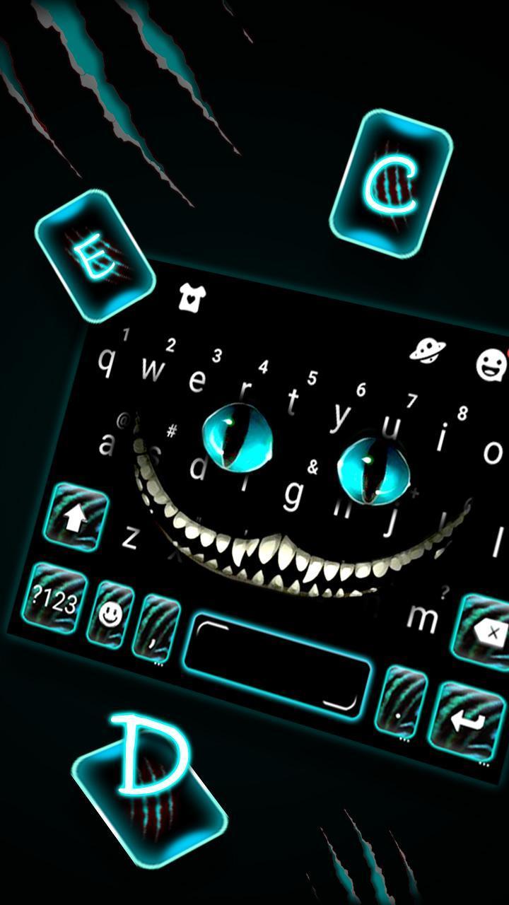 Devil Cat Smile Keyboard Theme