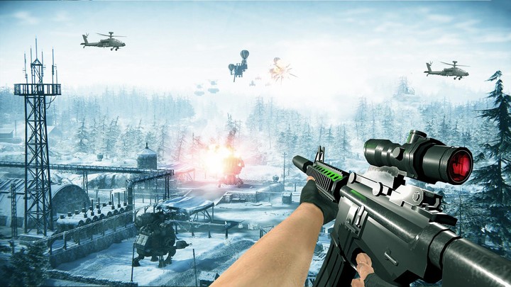 Sniper 3d Gun Games Offline Ảnh chụp màn hình trò chơi