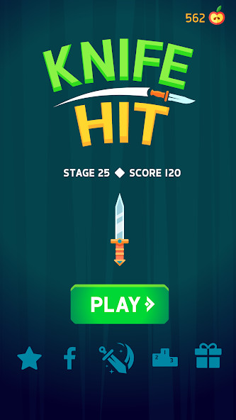 Knife Hit(Large gold coins) screenshot image 4_playmod.games