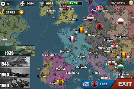 World Conqueror 3-WW2 Strategy(tiền không giới hạn) screenshot image 3 Ảnh chụp màn hình trò chơi