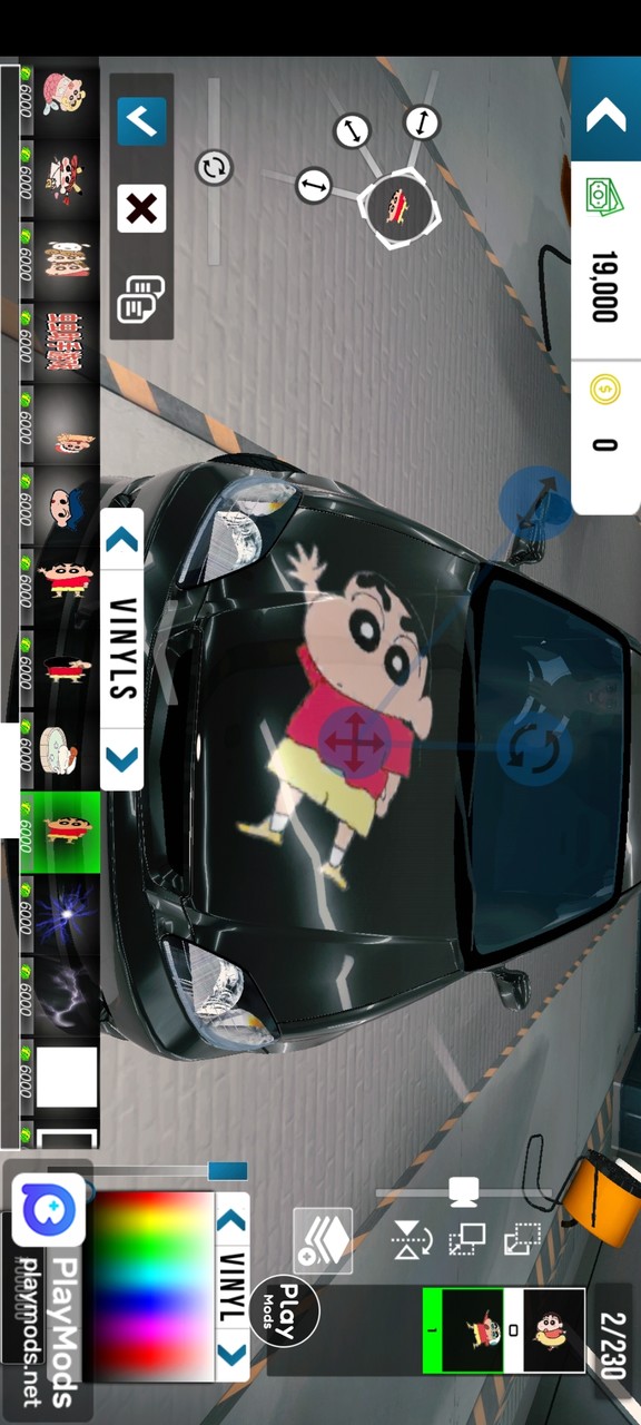 Car Parking Multiplayer Crayon Shin-chan graffiti version(قائمة وزارة الدفاع) screenshot image 4